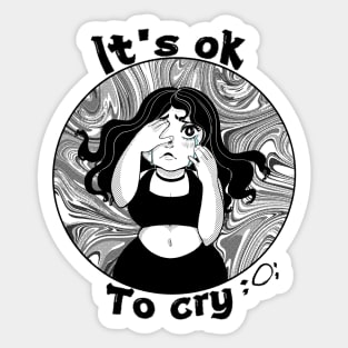 Ok to Cry Sticker